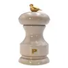 Мельница для перца 11 см, бук лакированный, цвет белый, серия Bird, Bisetti