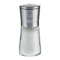 Мельница для соли  h 14,5 см, стекло, верхняя часть - нерж. сталь, прозрачная, серия LA SPEZIA, Bisetti
