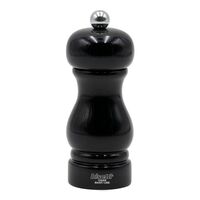 Мельница для соли h 13 см, бук лакированный, цвет черный, серия SORRENTO, Bisetti