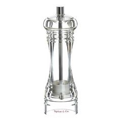 Мельница для соли и перца h 16 см, акрил, прозрачная, серия SPICE & CO, Bisetti