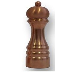 Мельница для соли h 16 см, матовая медь, механизм из керамики, Bisetti