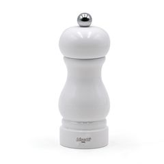 Мельница для соли h 13 см, бук лакированный, цвет белый, серия SORRENTO, Bisetti