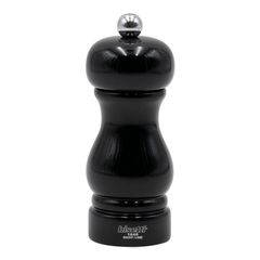 Мельница для соли h 13 см, бук лакированный, цвет черный, серия SORRENTO, Bisetti