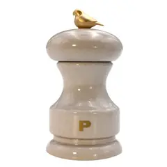 Мельница для перца 11 см, бук лакированный, цвет белый, серия Bird, Bisetti