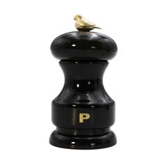 Мельница для перца 11 см, бук лакированный, цвет черный, серия Bird, Bisetti