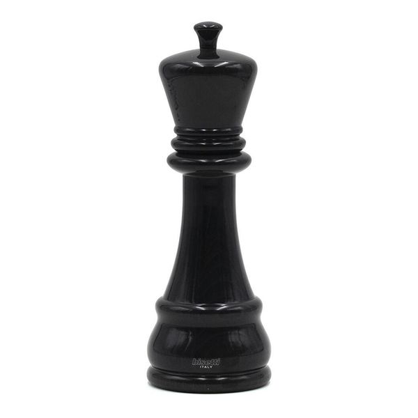 Мельница для специй "король" h 23 см, бук лакированный, цвет черный, серия CHEES, Bisetti