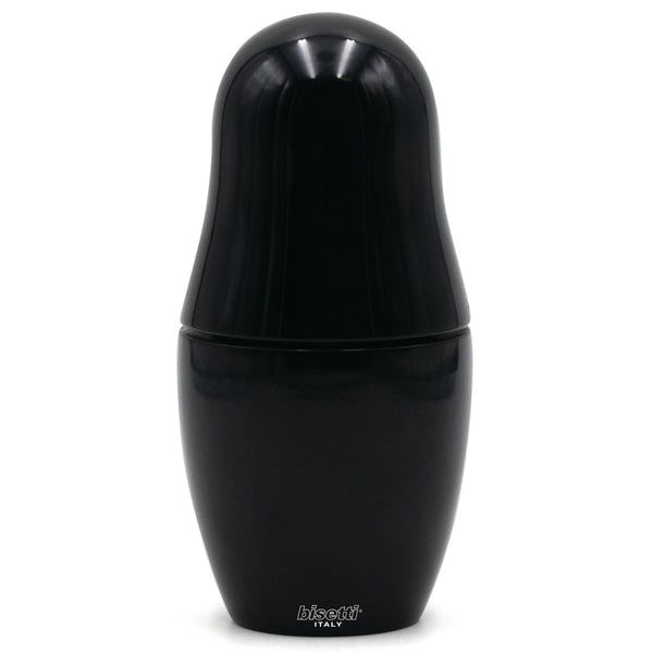 Мельница для специй "матрешка" h 15 см, бук лакированный, цвет черный, серия MATRYOSHKA, Bisetti