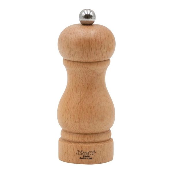 Мельница для соли h 13 см, бук, цвет "светлое дерево", серия SORRENTO, Bisetti