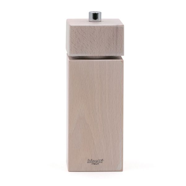 Мельница для соли h 16,5 см, бук, цвет белый, серия TRENTO, Bisetti