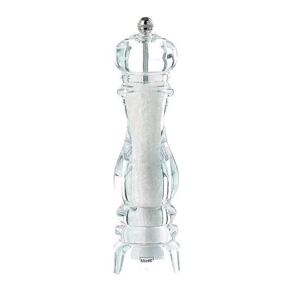 Мельница для соли h 22 см, акрил, прозрачная, серия MILANO, Bisetti